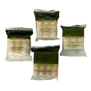Lavarino Cosso Italy Mini Massage Soaps Set Of 4 Individually Wrapped